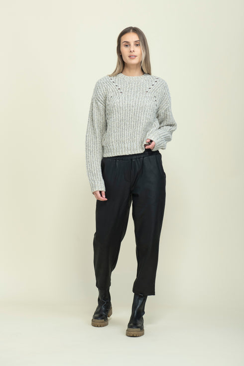 Mia-Pointelle Pullover